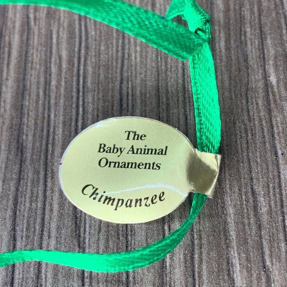 Danbury Mint The Baby Animal Ornaments  Chimpanzee - Picture 7 of 8